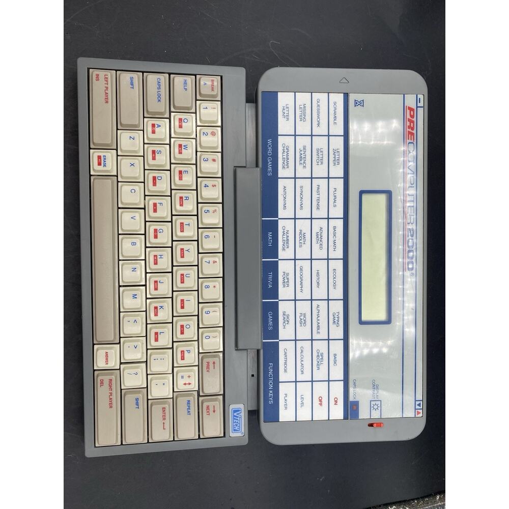 Vtech Precomputer 2000 Eletronic Learning Toy Vintage Tested Works!!!!!